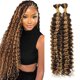 thumbnail image 1 of Cabello trenzado LYISKB Ombre Human, 2 paquetes de 100 g, 10 A, brasileño, 1 of 6