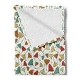 thumbnail image 2 of Leaves Soft Flannel Fleece Throw Blanket, Sketch Art Style Ginkgo Biloba Leaf Pattern in Autumn Season Colors Herbs Botany, Cozy Plush for Indoor and Outdoor Use, 50" x 70", Multicolor, by Ambesonne, 2 of 5