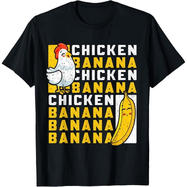 Camiseta divertida de baile de pollo y plátano para mujeres y hombres