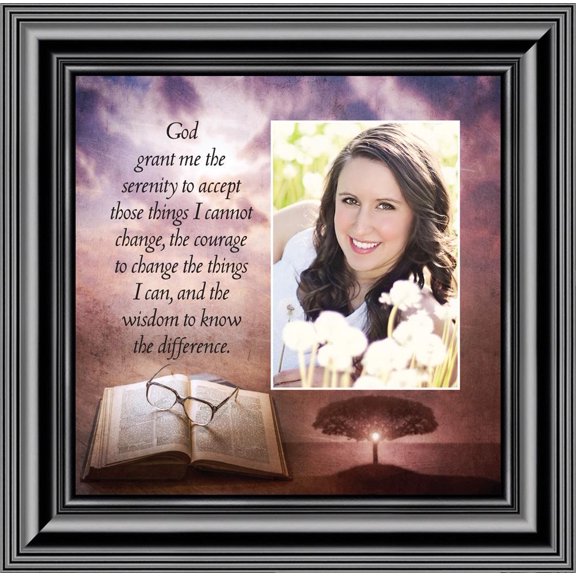 Serenity Prayer, God Grant me the Serenity Picture Frame 10x10 6378