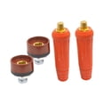 thumbnail image 1 of davian 4 Pieces Welding Cable Connector TIG Welding Panel Connector Quick Fitting Plug Socket Copper Premium Construction Suitable for Repair Replacement Red, 1 of 8
