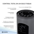 thumbnail image 4 of Ventilador de Torre, Silencioso, Pantalla Led, Oscilante 90°, 3 Velocidades (Gris, 116 cm), 4 of 7