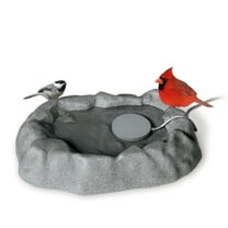 K&H Pet Products Thermo-Birdbath for Outdoors Heated Gray 1 Gallon 17 X 23.5 X 4 Inches