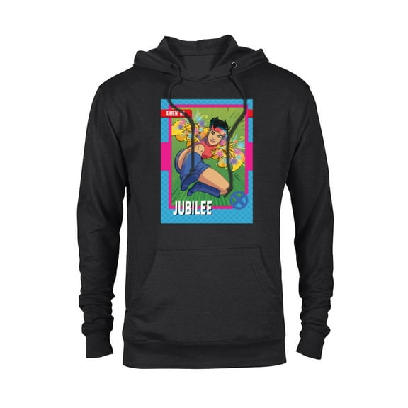 Marvel Studios X-Men ’97 Jubilee Retro Trading Card- Pullover Hoodie for Adults - Customized-Black