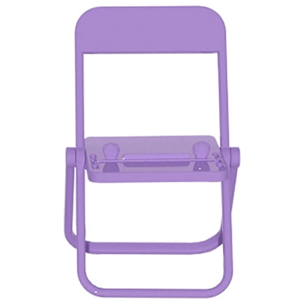 Fiudx Silla para Teléfono, Soporte para Teléfono Móvil de Escritorio Plegable y Práctico con Diseño de Macarrones.