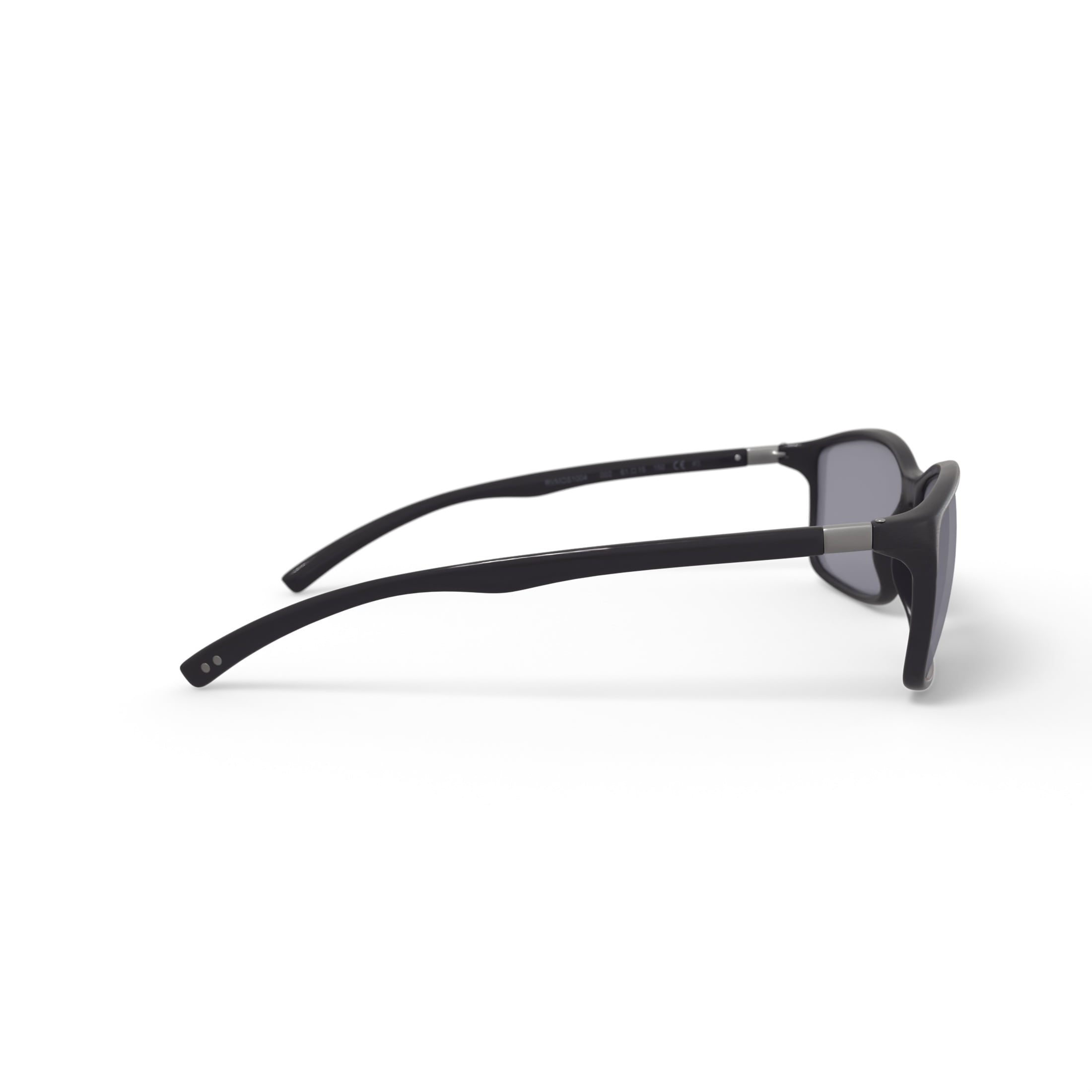 Reverb Men's Thinline Rectangle Prescription Fashion Sunglasses, RVMOS1004, Rubberized Black, 61-15-150, with Case