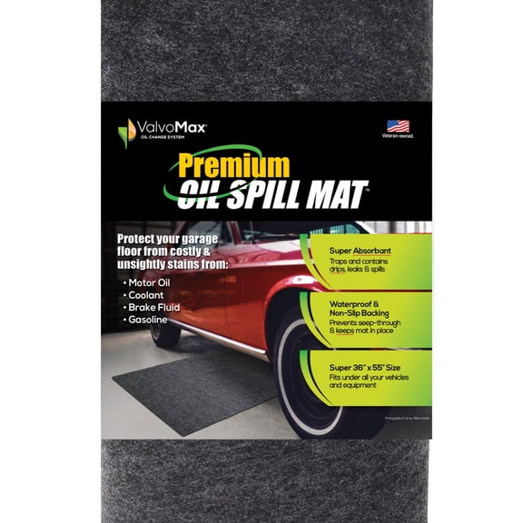 ValvoMax Non-slip Premium Absorbent Oil Mat (55" x 36")