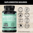 thumbnail image 2 of Probioticos 30 Billion Ufc + Prebióticos (prebiotic) + Inulina De Agave | 13 Cepas | Microencapsulación De 4 Capas | Fibra - Vitaminas Mujer. / Hombre - Flora- Candida Cleanse - 60 Cáps, 2 of 6
