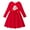 Red Santa Head, variant on Toddler Girls Long Sleeve Dress Christmas Formal Dresses,4Year