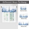 thumbnail image 6 of Vintage Eiffel Tower Window Curtain Valance Blue Floral Butterfly Romantic Rod Pocket Window Valance for Living Room Bathroom Bedroom Kitchen 54 by 18 in, 1 Panel, 6 of 6