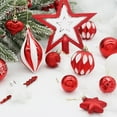 thumbnail image 4 of Twfbrm Christmas Ball Ornaments 82pcs Set Of Electroplated Plastic Christmas Set Christmas Tree Decoration Hangings, 4 of 9