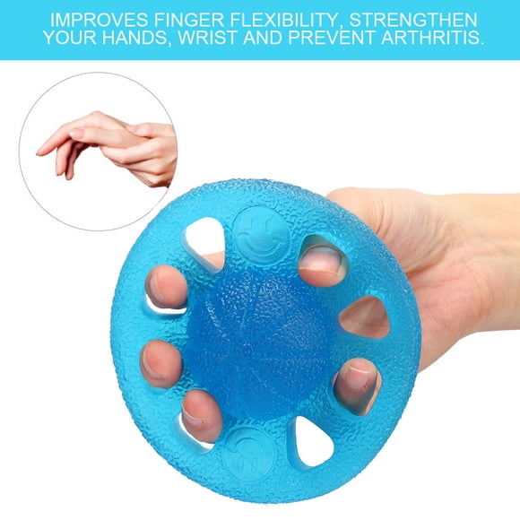 Fortalecedor de Apretones de Mano Fugacal Ejercicio de Fuerza Rehabilitación de Dedos Color Azul