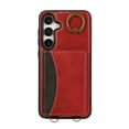 thumbnail image 5 of for Samsung Galaxy A15 Wallet Case with Card Holder - PU Leather Case for Women & Girls, Wrist Hand Strap, Secure Finger Ring, Shockproof Protective Phone Cover for Galaxy A15, Red, 5 of 7