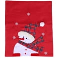 thumbnail image 1 of Funda navideña NikouMX para sillas de comedor con patrón de muñeco de nieve antideslizante, 1 of 8