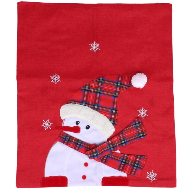 Funda navideña NikouMX para sillas de comedor con patrón de muñeco de nieve antideslizante