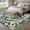 DarkSlateGray, variant on Area Rug for Living Room, Teal Green Boho Boho Non-Slip Indoor Large Carpet for Bedroom/Dining Room, Abstract Medieval Vintage Floral Washable Low-Profile Rectangle Floor Runner Rugs - 5 x 8 Ft