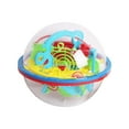 thumbnail image 3 of Bola de laberinto, juego de esfera de laberinto interactivo 3D con 100 obstáculos, rompecabezas de laberinto, juguetes educativos de bola, acertijos, 3 of 10