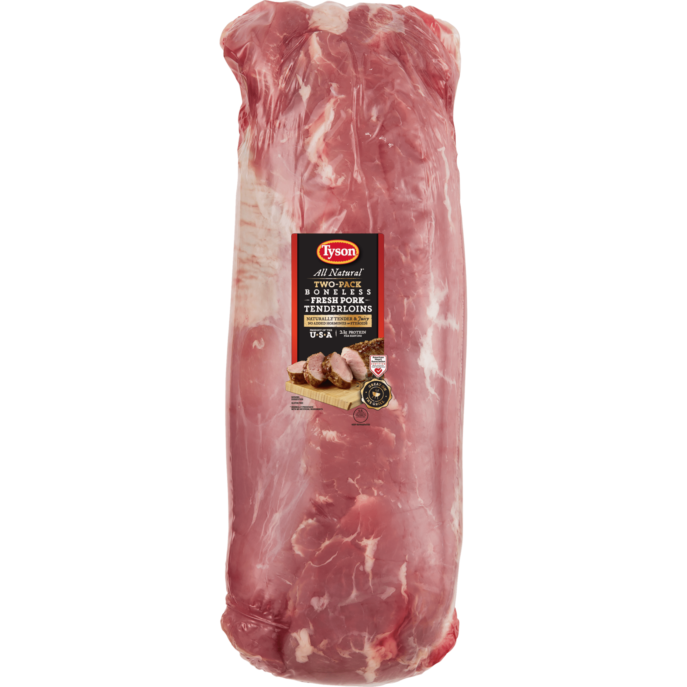 Tyson All Natural Pork Tenderloin Boneless 1 5 3 0 Lb Walmart Com Walmart Com