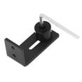 thumbnail image 3 of Barn Door Roller Guide, Plastic Spraying Black Accurate Sliding Barn Door Guide with Fixing Screw for School, 3 of 7