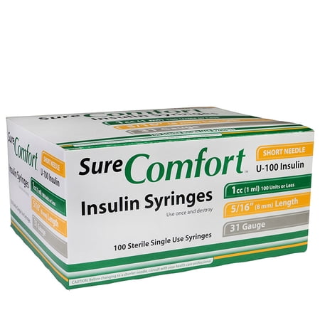 sure comfort insulin syringe