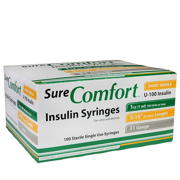 Sure Comfort Insulin Syringe Walmart Com Walmart Com