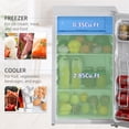 thumbnail image 3 of Compact White Mini Fridge with Freezer - 3.2 Cu Ft, Adjustable Shelves & Reversible Door for Dorm, RV, Bedroom & Office Use, 3 of 7