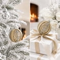 thumbnail image 4 of Rhinestone Pearl Christmas Ornament,Bling Glitter Hanging Decor,Elegant Sparkling Xmas Tree Mantel Window Holiday Decor,B, 4 of 7