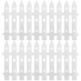 thumbnail image 1 of Phenofice 15Pcs Decorative Small Fence Christmas Tree Fence White Plastic, 1 of 8