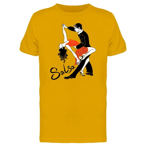 Couple Dancing Salsa Logo T-Shirt Men -Image by Shutterstock, Male Medium