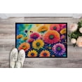thumbnail image 2 of Carolines Treasures DAC1423JMAT 24 x 36 in. Unisex Chrysanthemums in Color Indoor or Outdoor Mat, 2 of 5