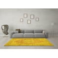 thumbnail image 3 of Ahgly Company Machine Washable Indoor Rectangle Persian Yellow Traditional Area Rugs, 7' x 9', 3 of 4