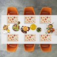 thumbnail image 3 of Durable Fall Vintage Placemat for Table Dining Table Kitchen - Heat-Resistant Vector Illustrations Leaves Place Mat Simple Lines Fade-Resistant Place Mat 6Pack 17.7" X 13", 3 of 6