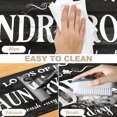 thumbnail image 4 of Findosom 2'x6' Farmhouse Laundry Rug Floor Mat,Non Slip Laundry Room Runner Rug with Rubber Backing Washable Indoor Floor Area Rug for Kitchen Laundry Bathroom Hallway Entryway,Black, 4 of 7