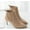 Beige, variant on Herrnalise Women's Mesh Ankle Bare Boots Pointed Stiletto Heel Casual Short Tube Booties clearance under $10