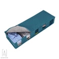 thumbnail image 3 of Gustave Large Capacity Underbed Storage Bags, Foldable Storage Container Bins Box with Clear Window and Handle for Clothing, Shoes, Blankets, Sweaters, Toys, Comforters "Blue", 3 of 10