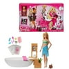 Lian LifeStyle Barbie Bundle, Barbie Advent Calendar + Barbie Fizzy Bath Doll & Playset with Blonde Doll. 2 Packs