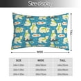 thumbnail image 2 of Gaeub Cute Polar Bear Fishing Printed Men's Short Pajama Pants, Lightweight Lounge & Sleep Bottoms Keep You Cool-14"x20", 2 of 6