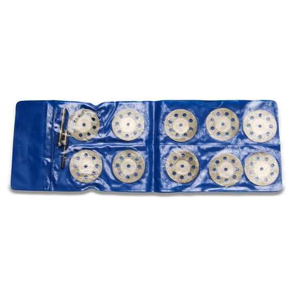 TMAX 10 pc 1-1/8 Inch Breath Diamond Coated Cutoff Wheel Saw Disc with 2 Mandrel 1/8 Inch Shank for Dremel and Other Rotary Tools