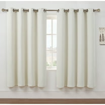 2 Pack: Hotel Thermal Grommet 100% Blackout Curtains - Beige, 63 in. Length