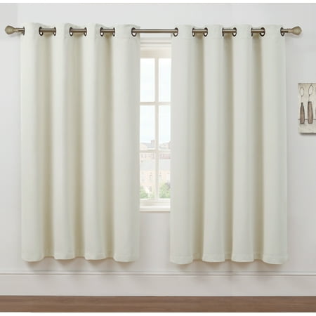 2 Pack Hotel Thermal Grommet 100 Blackout Curtains Beige 63