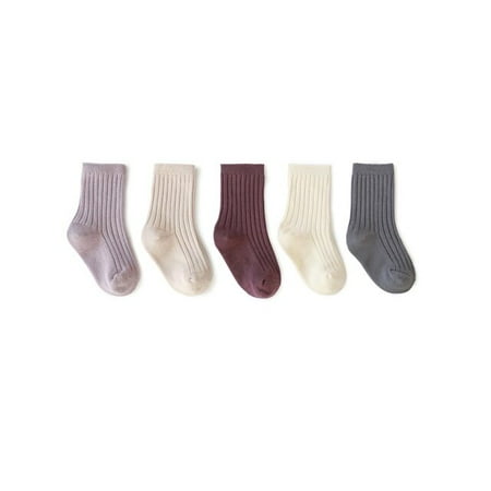 

QWZNDZGR 5PCS/Lot Baby Girl Socks Newborn bebe Kids Infantil Clothes Cotton Anklet Feetwear Solid Colorful Children Toddler Sock 0-8T