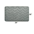 thumbnail image 2 of Soft Comfortable Memory Foam Bathroom Rug 16"x24" Geometric Pattern Non-Slip Absorbent Small Bath Mat Machine Washable, 2 of 6