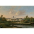 thumbnail image 2 of Willem Troost the younger 24x17 Gold Ornate Framed and Double Matted Museum Art Print Titled - Rear View of Buitenzorg Palace Before the Earthquake of 10 October 1834 (1834 - 1836), 2 of 4