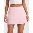 thumbnail image 2 of Falda CRZ YOGA Mini Skort de Golf de Cintura Alta Rosa M, 2 of 5