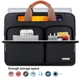 thumbnail image 3 of Bolso de hombro para portátil Lacdo 360° con protección de 13 pulgadas, negro, 3 of 7