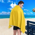 thumbnail image 4 of GZHJMY Yellow Beach Towel Oversized Towel Blanket, Thin Lightweight Microfiber Sand Free Quick Dry Towel, 30”X60” Multipurpose Pool Bath Yoga Swim Shower Towel, 4 of 7