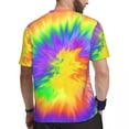 thumbnail image 4 of Tie Dye Running T-Shirt Colorful Print Novelty T Shirts Mens Tshirt Summer Short Sleeve, 4 of 5