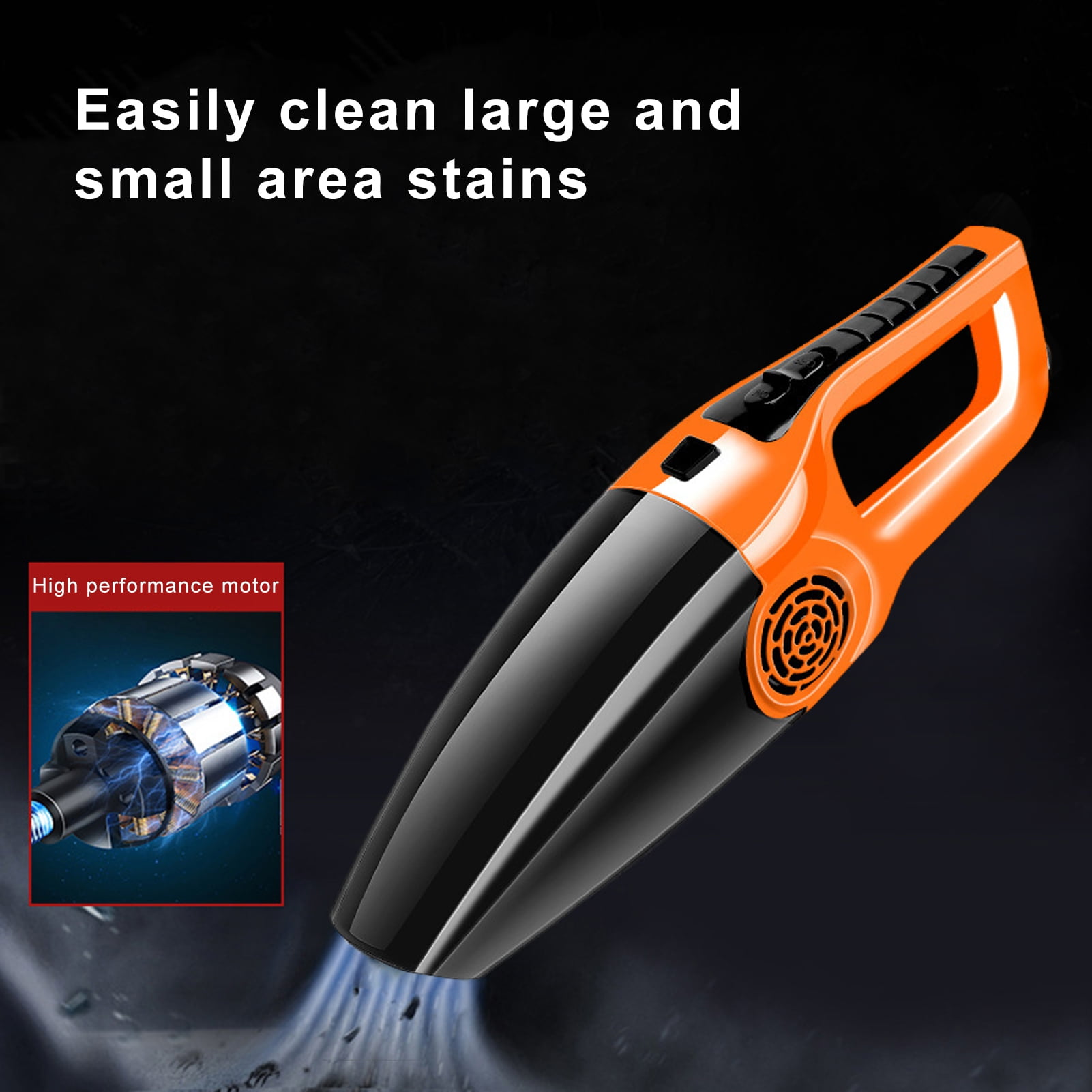 sunsanly Cordless Handheld Vacuum Cleaner 12000Pa Strong Suction Rechargeable Small Portable Car Vacuum Cleaner Accessories