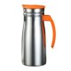 thumbnail image 1 of Jarra de café aislada de acero inoxidable de 1 litro para dispensador de bebidas frías/calientes Naranja con asa, 1 of 9