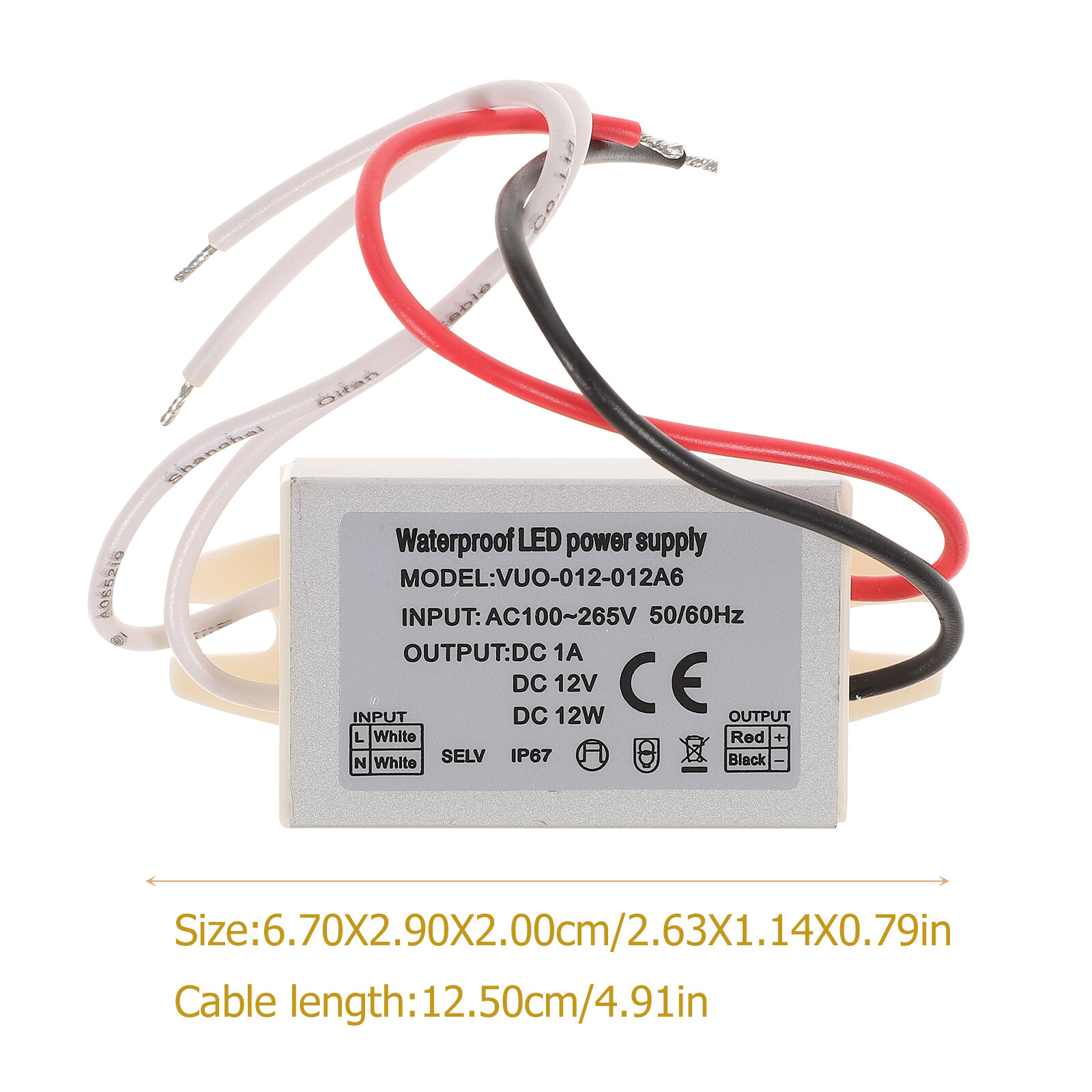 Led Driver 12w Led Light Adapter 100v265v Dc Converter Led Driver